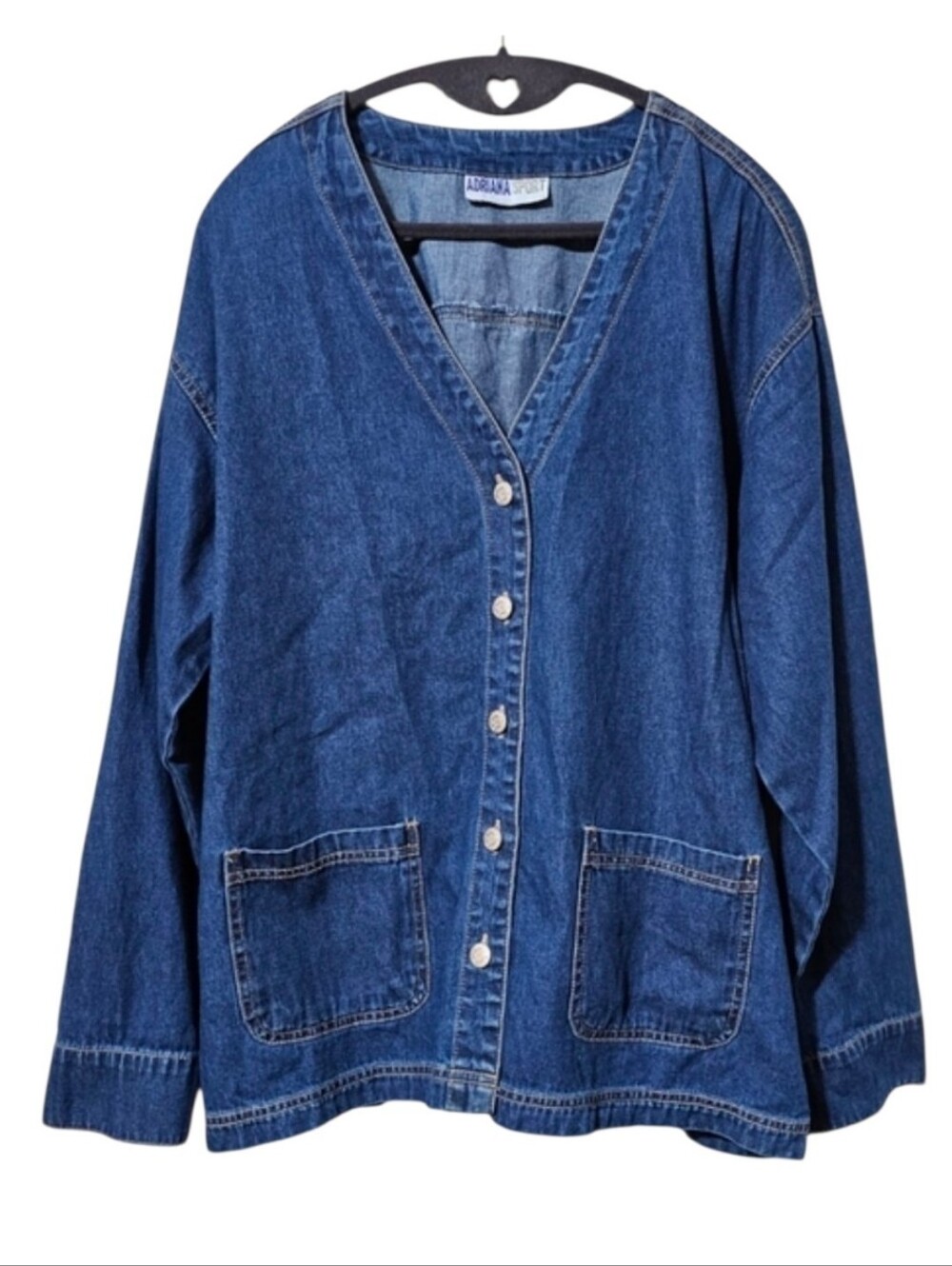 Like New Adriana Sport Denim Jean Jacket